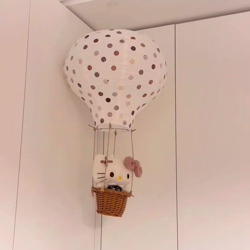 热气球小夜灯摆件儿童房间装饰