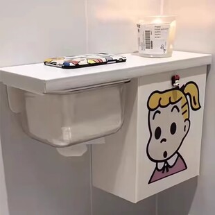 卫生间厕纸放置盒马桶旁边置物架厕所纸巾盒壁挂卷纸姨妈巾收纳盒