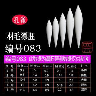083 孔雀羽毛浮漂 接受定制 编号 浮漂diy 羽毛漂胚 浮漂材料