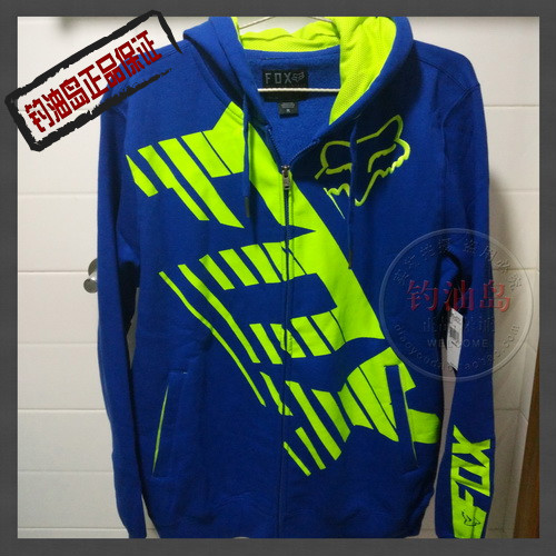 正品赛车帽衫fox卫衣越野