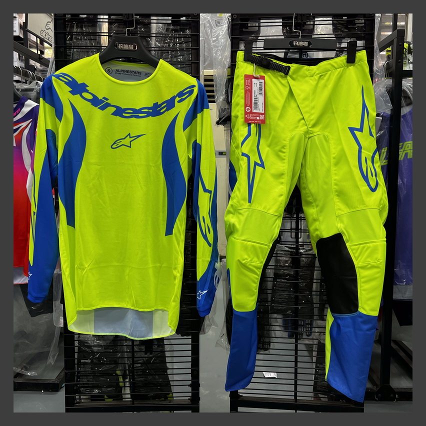 意大利A星越野摩托车套装透气骑行服装备场地林道拉力赛车衣裤薄