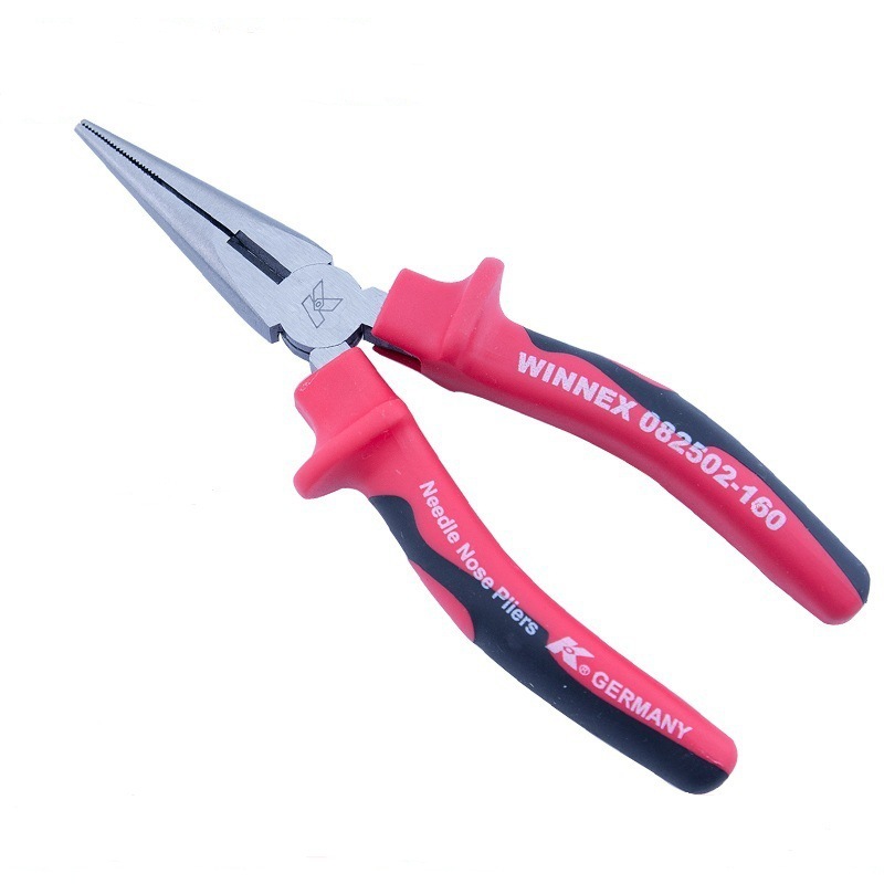 德国K牌 尖嘴钳工业级尖嘴钳防滑手柄6寸尖头钳尖咀钳子针嘴钳