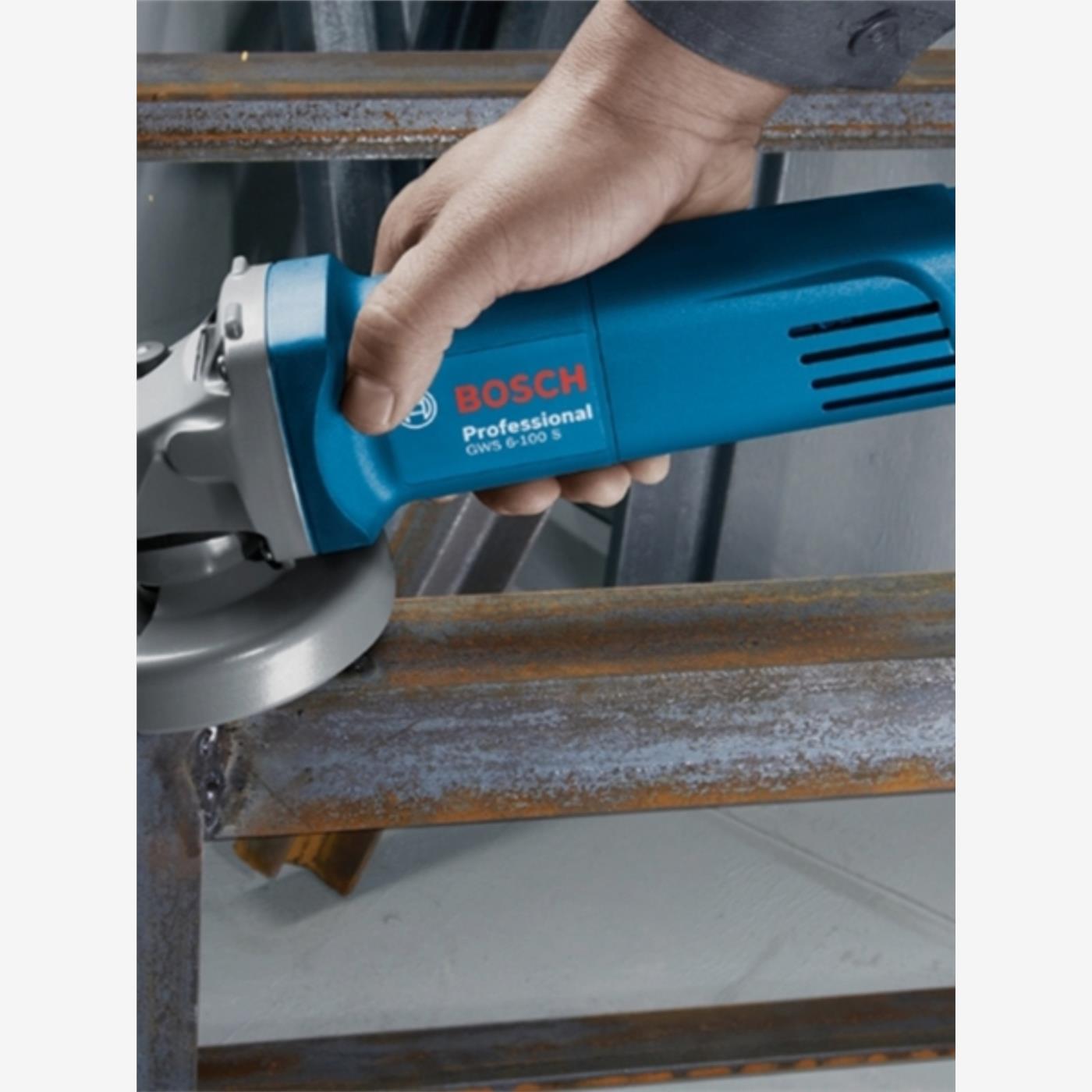 博世角磨机 GWS6-100角磨机打磨机金属切割机 研磨机石材木材切割