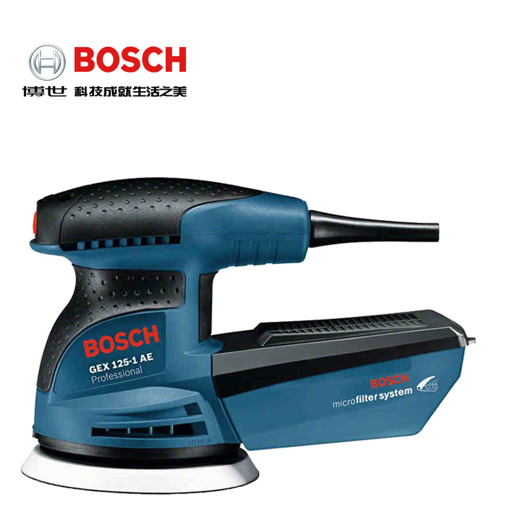 原装博世电动砂光机GEX 125-1A/AE偏心砂光机自吸尘砂磨砂光