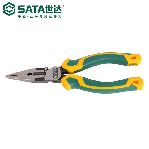 Sata/世达五金手动工具工业级省力型尖嘴钳70121D/70122D