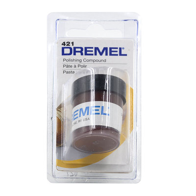 博世琢美Dremel抛光膏打磨金属 塑料 石材 玻璃 抛光400目增亮421