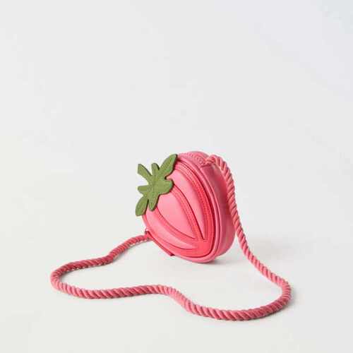 女童草莓斜挎小包包零钱包包