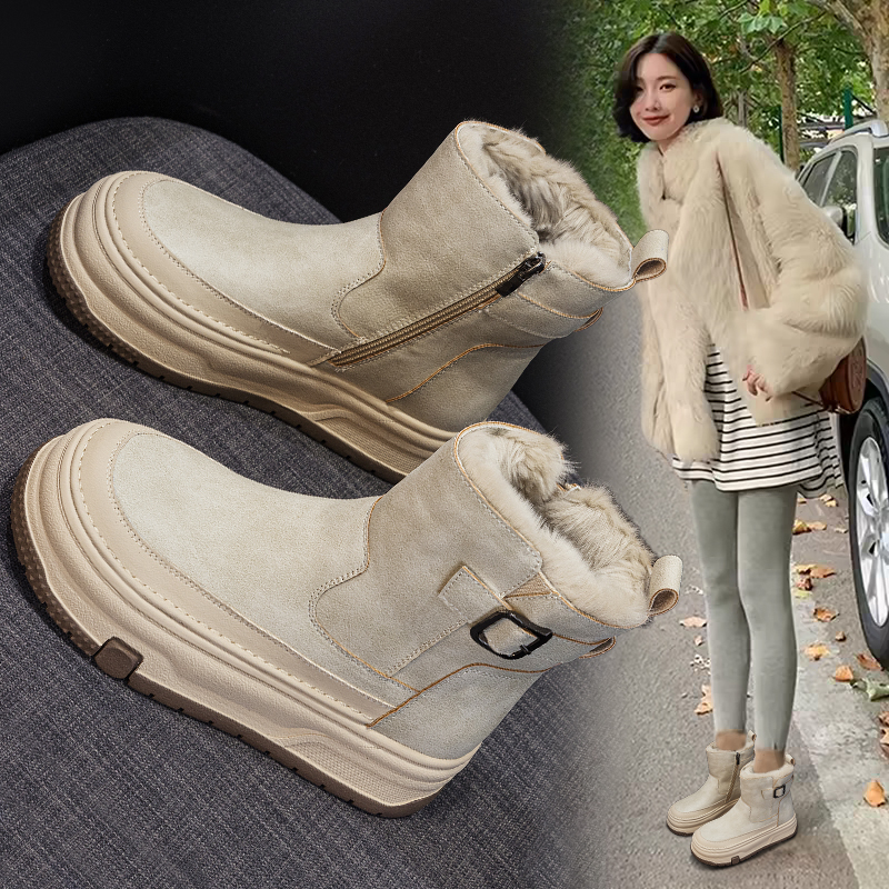 加厚防水2025新款保暖雪地靴冬季