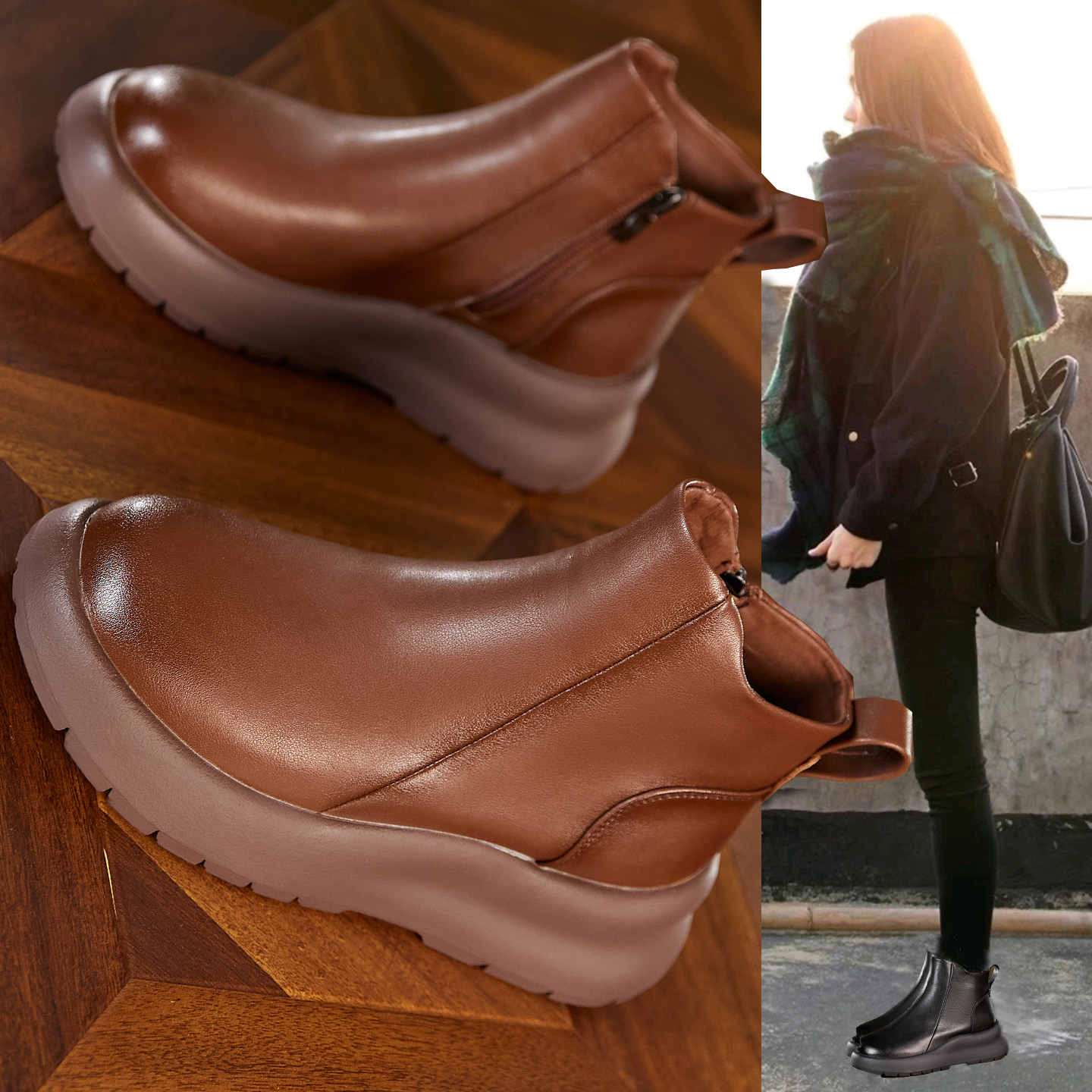 厚底马丁靴女英伦风2025新款