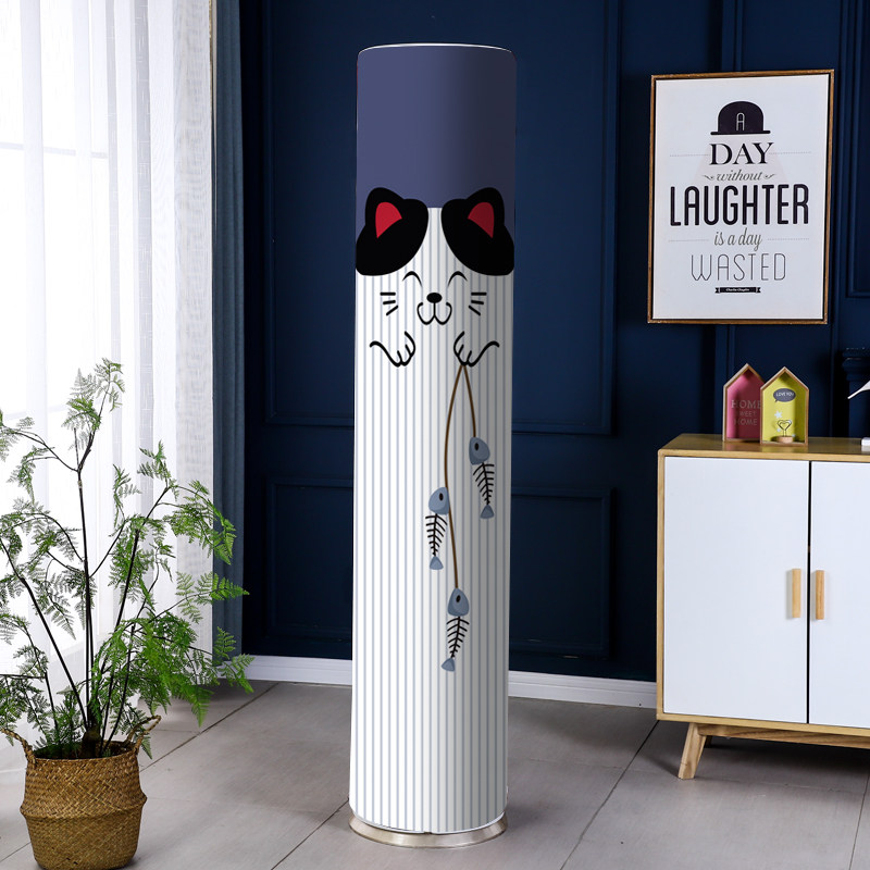 立式圆形空调防尘罩三匹客厅圆柱柜机开机不取2021全包立式收纳套