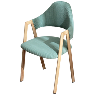 弧形靠背椅套网红insA字椅套简约扶手椅套书桌凳子罩家用椅子套