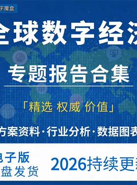 2026全球数字经济报告产业转型AI大数据跨境电商趋势数据研报合集