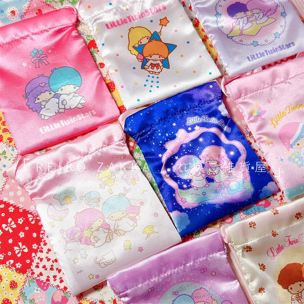 现货 日本sunstar三丽鸥双子星五十周年纪念限定丝质束口袋盲盒,模玩/动漫/周边/娃圈三坑/桌游,文化/体育周边,淘宝优惠券,粉丝福利购,淘宝优惠卷