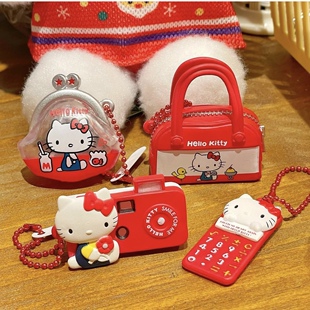 现货 日本TOMY正品Hellokitty50周年复古怀旧挂件扭蛋第一弹