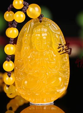 黄玉髓属鼠千手观音守护神吊坠