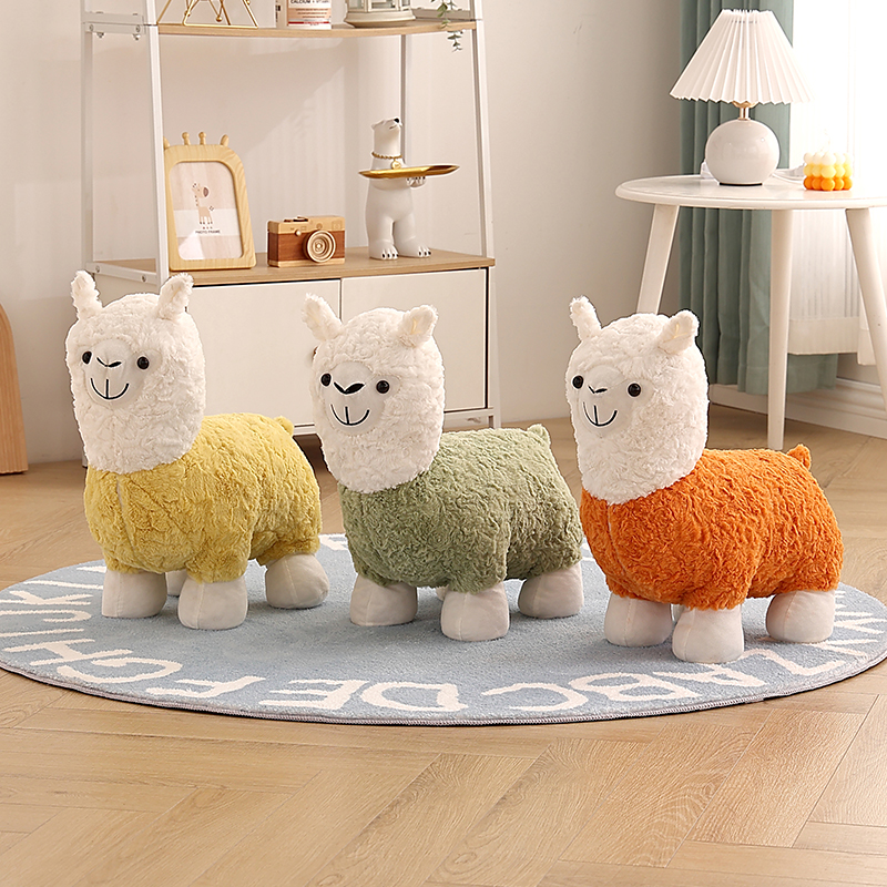 良匠尚品网红羊驼坐凳动物凳子