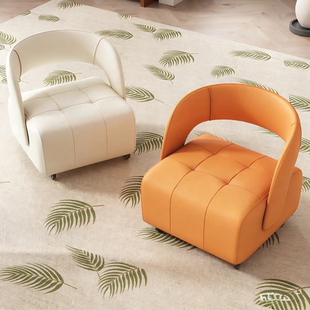 万向轮矮凳可移动小凳子家用客厅高级感滑轮矮凳沙发凳换鞋靠背椅