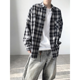 格纹长袖衬衫A425-C2788-P55控78面料50%粘胶纤维5%氨纶45%涤纶，男装衬衫，电商A425