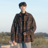 呢料夹克外套翻领毛呢料A425-N981-P98控118，男装夹克，电商A425