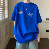 玫瑰花印花圆领短袖T恤A425-T1320-P38控48，男装T恤，电商A425