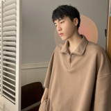 翻领T恤华夫格POLO衫拉链短袖A425-T1413-P45控58，男装T恤，电商A425