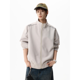 时尚潮流宽松拉链夹克衫外套A425-W6308-控138-面料聚酯，男装夹克，电商A425