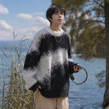 潮流圆领套头毛衣A425-M26382-P70控98面料聚酯，男装针织衫/毛衣，电商A425