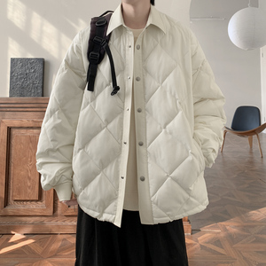 百搭纯色菱形格棉服外套A425-W9132-p118控158面料聚酯图片