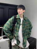 潮流休闲格子长袖衬衫A425-C2776-P55控68面料棉，男装衬衫，电商A425