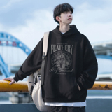 潮流素描字母连帽卫衣A425-Q3619-P65控78面料65%棉35%聚酯，男装卫衣，电商A425