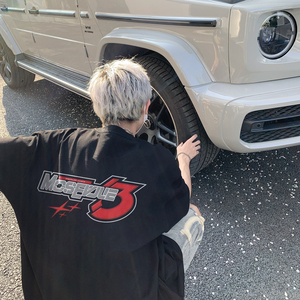 潮流酷炫赛车文化圆领短袖T恤A425-T5112-P38控48面料棉
