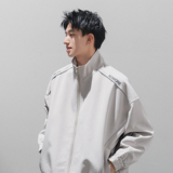 潮流反光条拼接立领夹克外套A425-W6308-P108控138面料聚酯，男装夹克，电商A425