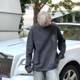 潮流十字架字母排版长袖T恤A425-D4132-P48控58面料棉，男装T恤，电商A425