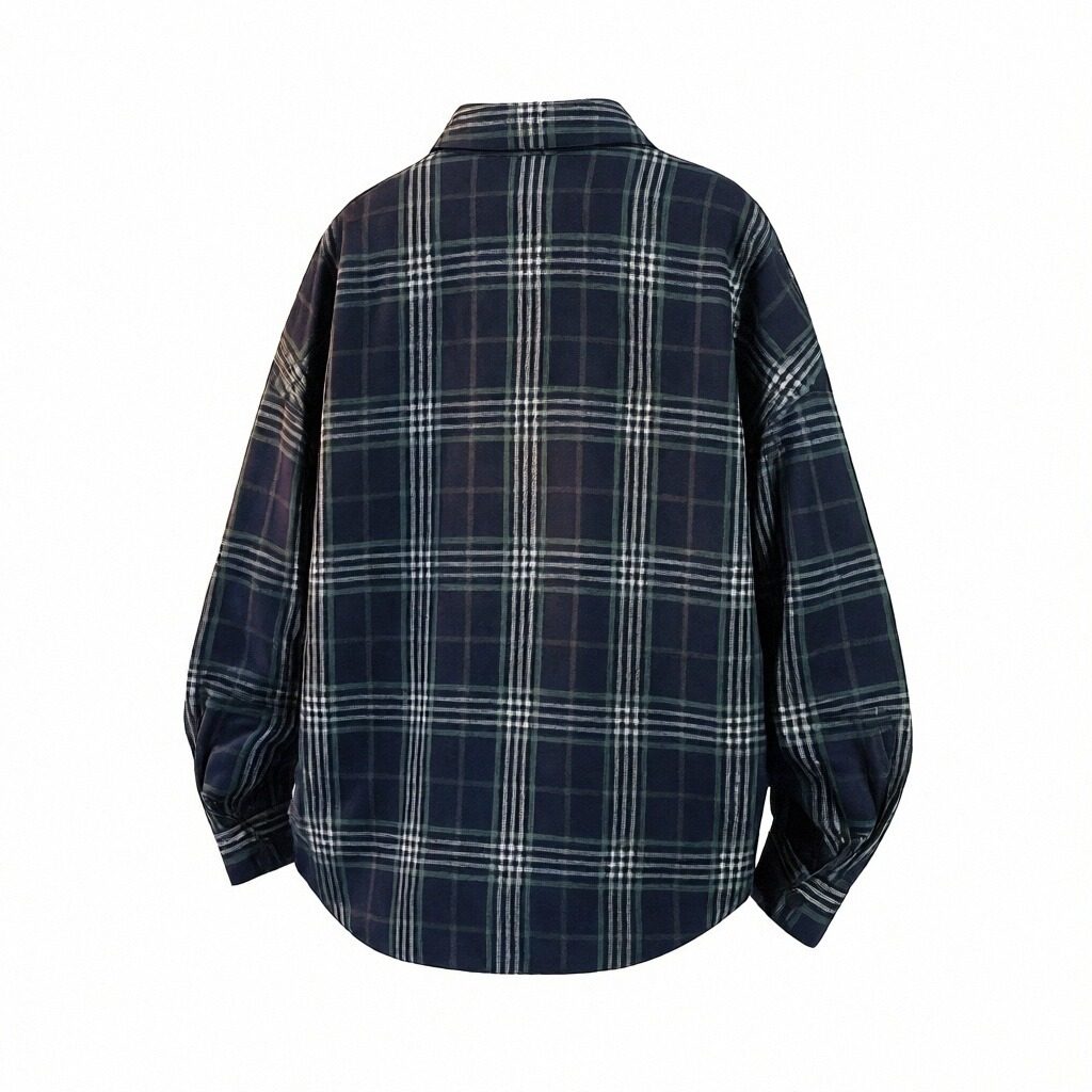 潮流百搭格子长袖衬衫A425-C2789-P50控78面料棉,男装衬衫,电商A425