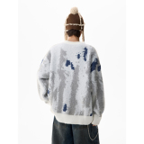 潮流彩色圆领毛衣A425-M21163-P78控98面料聚酯，男装针织衫/毛衣，电商A425