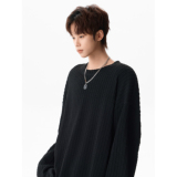 休闲简约上衣T恤宽松男士A425-T006-控58面料97%涤纶3%氨纶，男装T恤，电商A425