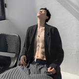 秋装西服垫肩廓形西装A425-W616-P98控108，男装西服套装，电商A425