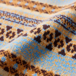 潮流复古费尔岛圆领毛衣A425-M26653-P78控98面料聚酯，男装针织衫/毛衣，电商A425