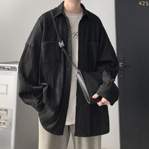 肌理面料长袖衬衫春装新款 A425-C277-P68控78图片