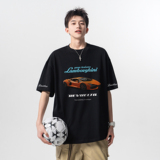 潮流赛车字母排版短袖T恤A425-T4158-P28控38面料100%棉，男装T恤，电商A425