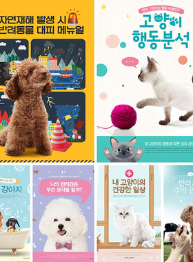 宠物狗狗猫咪零食健康医院淘宝店铺装修海报PSD设计素材模板80815