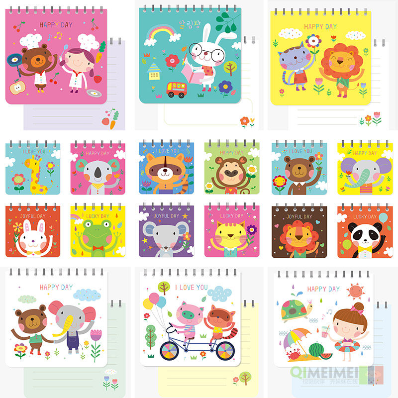 手绘卡通儿童动物画册封面插图海报ai矢量设计素材源文件930801