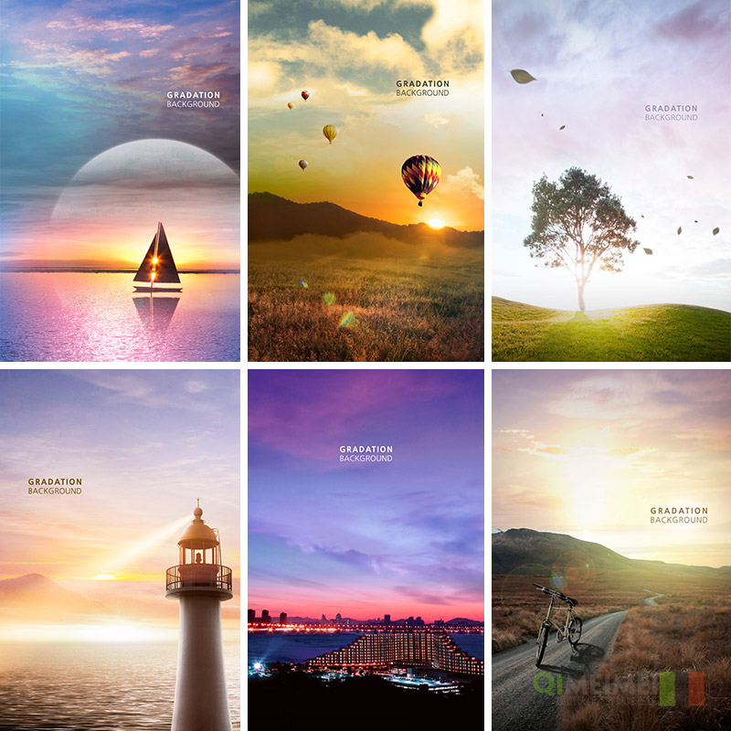 自然风光旅游度假风景照片海报背景psd分层设计素材源文件941801