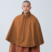 慈缘秋冬季 打坐披风禅修双面保暖僧服带帽子男女款 居士服观音斗篷