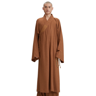 春夏季薄款僧服日本进口丝防皱透气僧衣长褂可机洗大褂僧袍