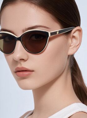 新款韩版时尚偏光太阳镜个性镶