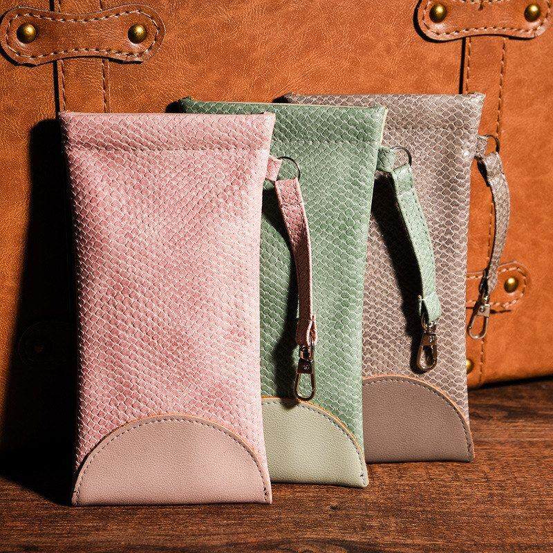 定制logo眼镜袋个性便携女简约收纳包保护套太阳眼睛墨镜袋子随身