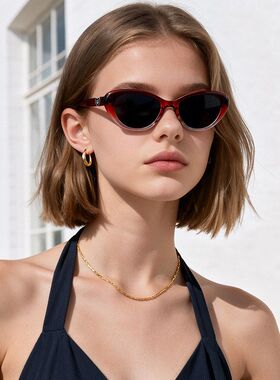 新款现货女超轻墨镜防紫外线户外