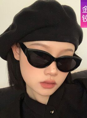 欧美简约时尚小框墨镜高级感防晒