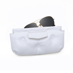 定制logo皮质gm眼镜包弹片自动闭合太阳墨镜收纳便携式眼镜袋大号